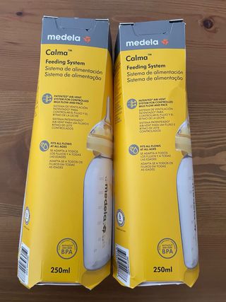 2 Biberones Medela Calma 250ml