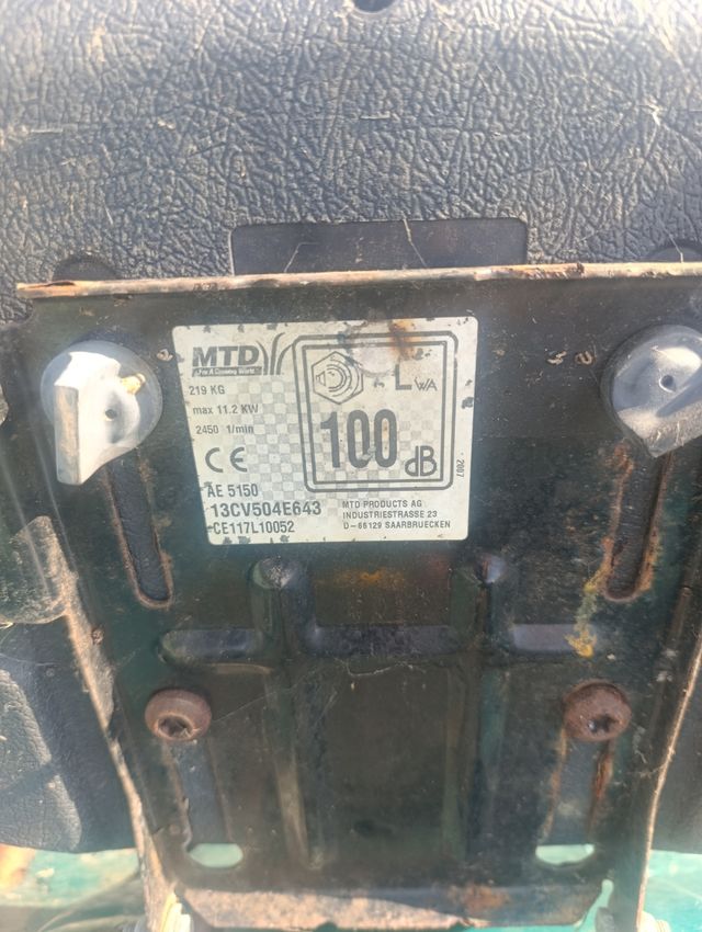 Despiece Tractor cortacésped