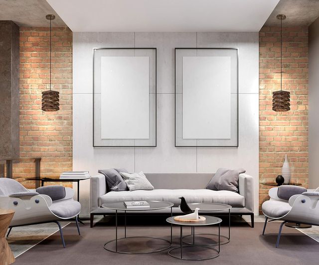 Lámpara colgante metal rustico granero marrón/oro