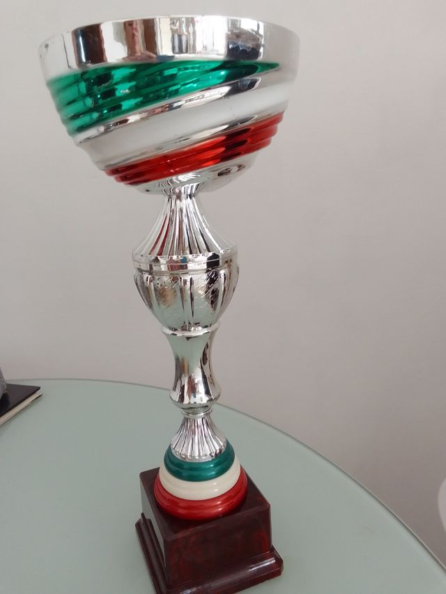 Coppa trofeo colore Bandiera Italiana