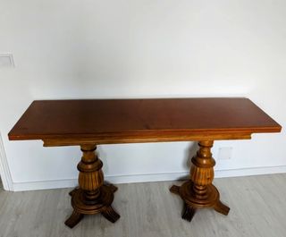 Tavolo da pranzo vintage allungabile in legno massello