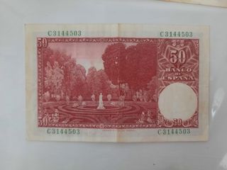 Lote 7 billetes españoles, bien conservados