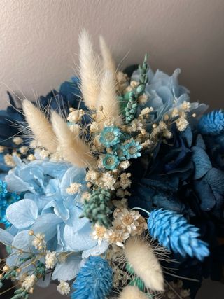 Ramo novia preservado y complementos