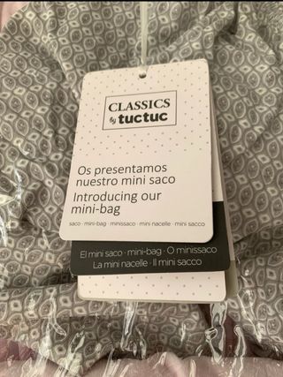 Saco Tuc Tuc invierno porta bebe maxicosi grupo 0+