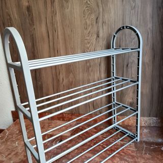 Zapatera 4 pisos - Gris plata