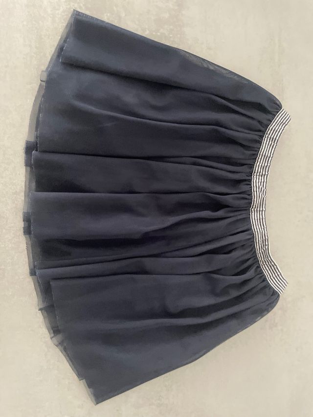 Falda tul niña - azul marino