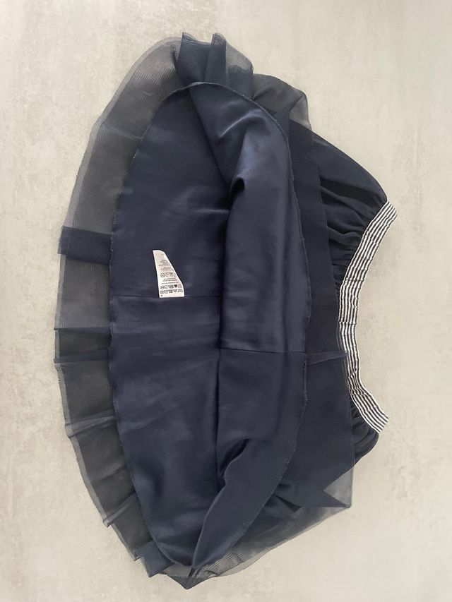 Falda tul niña - azul marino