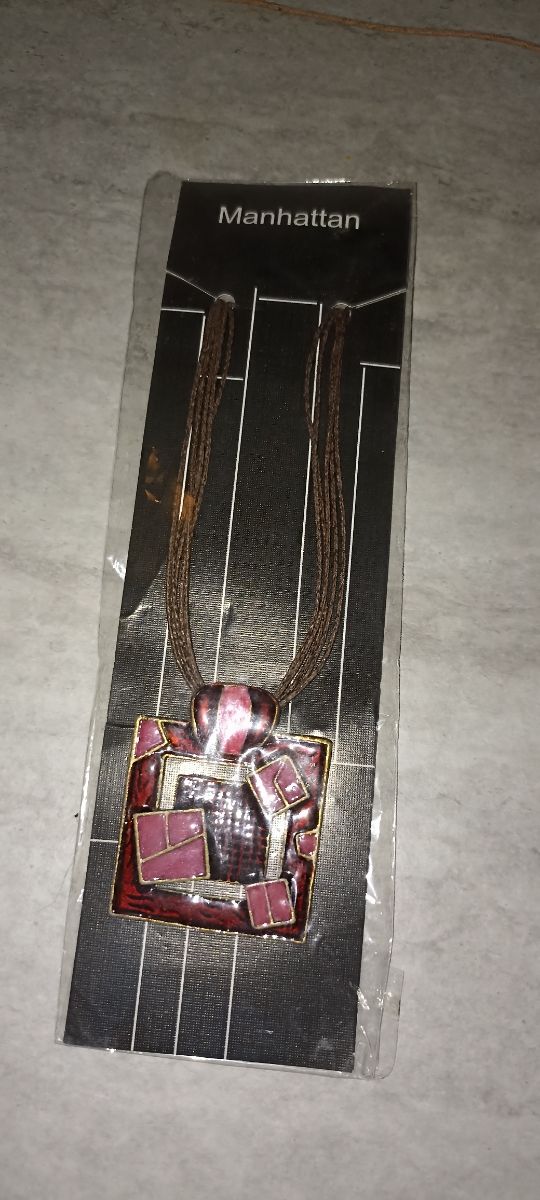 Colgante Manhattan Rojo y Rosa