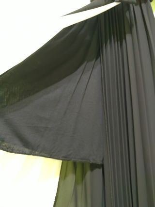 Vestido largo blanco-negro talla/ única