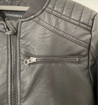 Giacca Pelle Terranova nera