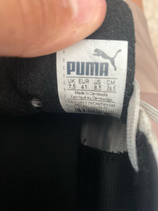 Botas fútbol Puma - Blancas/Negras