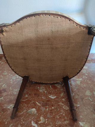 2 Sillones Isabelinos - Rattan y Madera