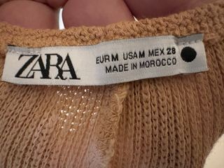 Vestido largo Zara beige verano