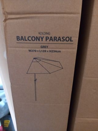 Parasol balcón KOLDING gris