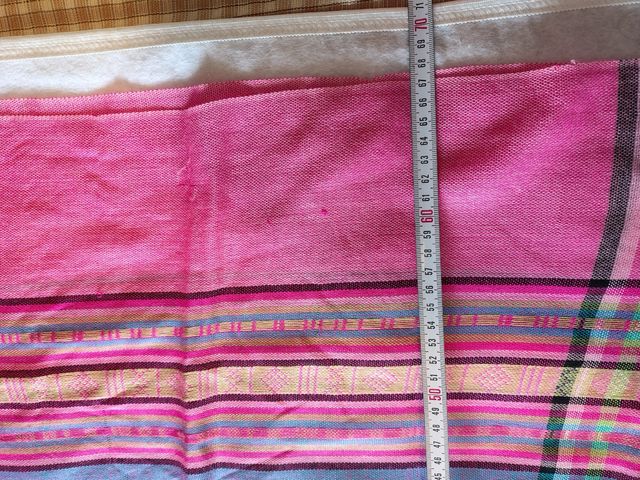 Pashmina rosa e multicolore