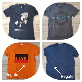 lote de cuatro camisetas