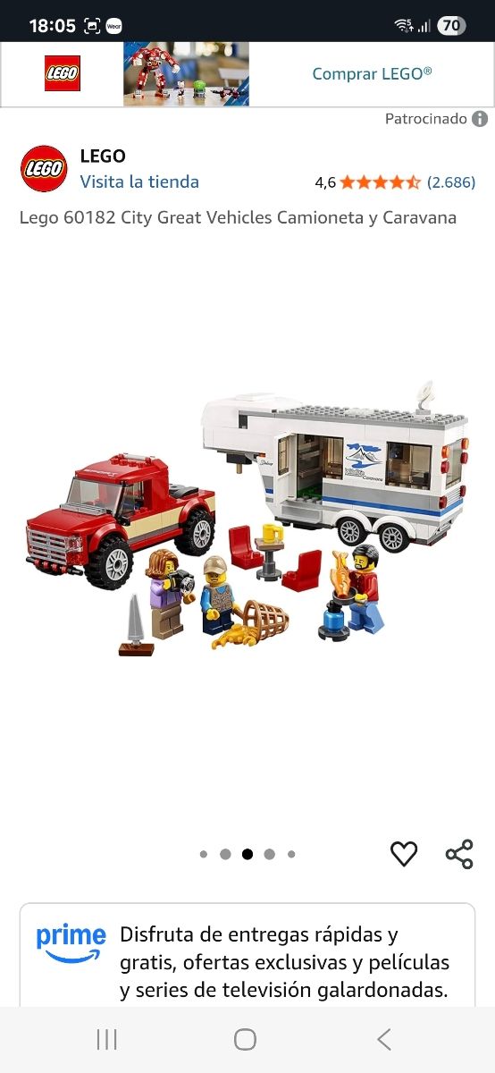 Lego City 60182: Camion e roulotte