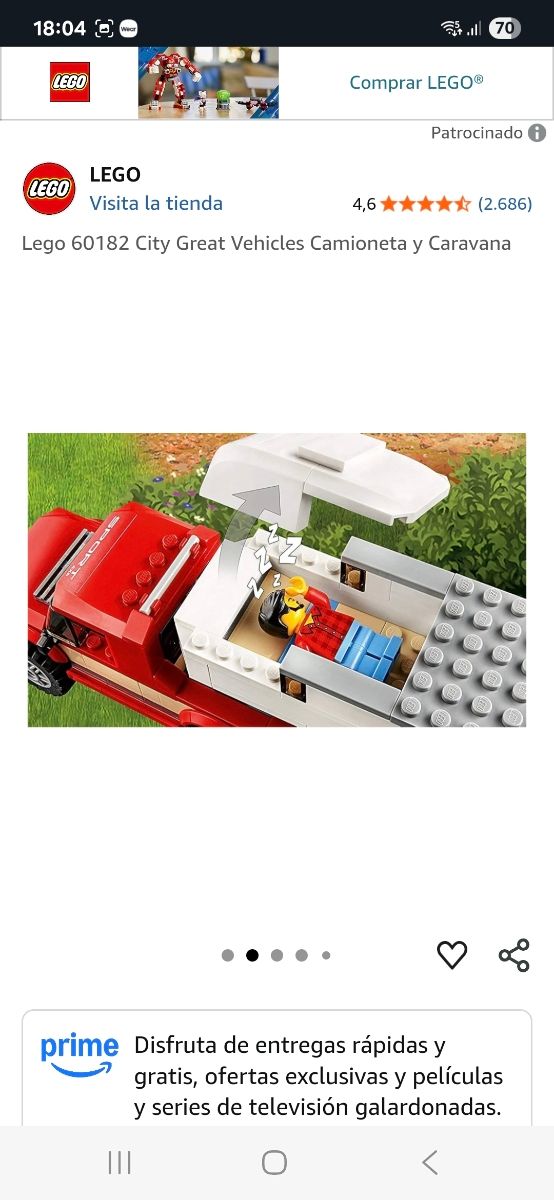 Lego City 60182: Camion e roulotte