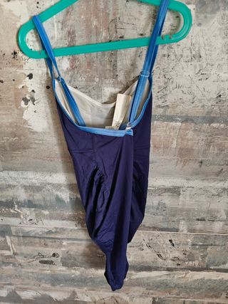 Bañador premamá azul