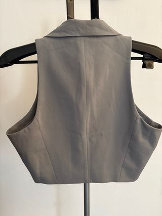 Chaleco,gilet Bershka gris talla L