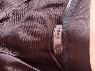 Chaqueta negra de punto