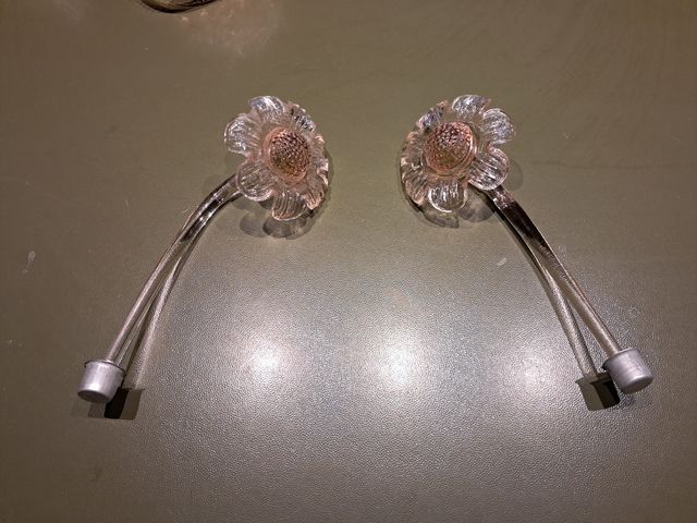 Ricambi lampadario Murano: fiori e foglie