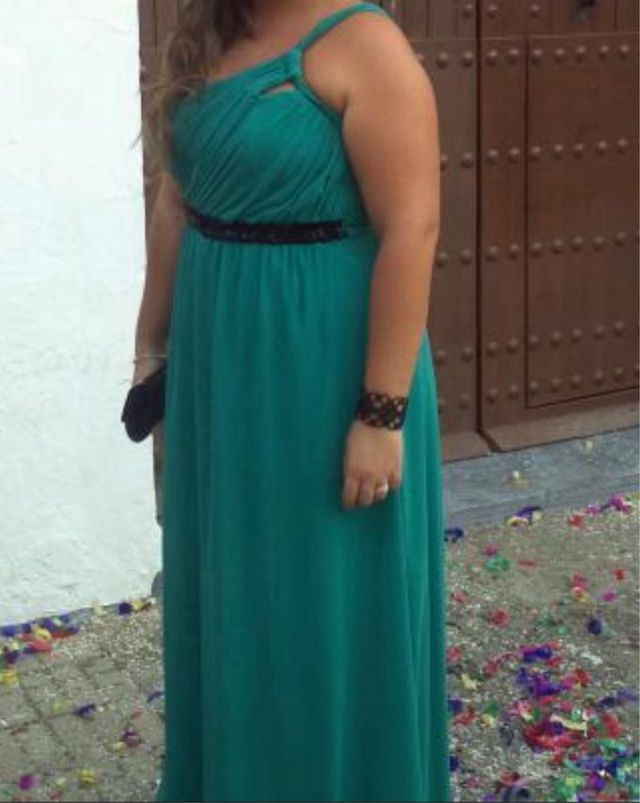 Vestido fiesta - Tirantes asimétricos