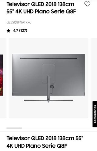 TV Samsung QLED 55" 4K UHD (PARA REPARAR)