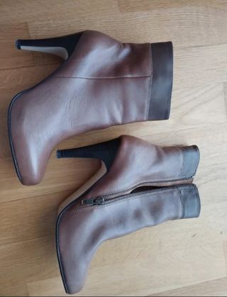 Botines Cortefiel marrón, talla 39