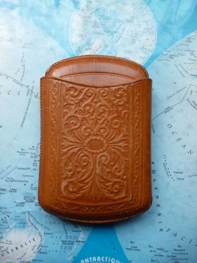 3 Estuches Piel Vintage para puros u otros