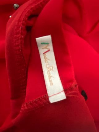 Top rosso americano Moda Fashion made in Italy L