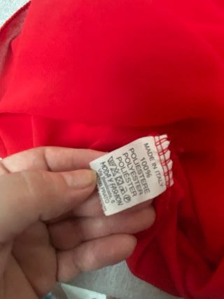 Top rosso americano Moda Fashion made in Italy L