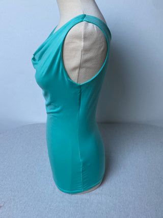 Canotta top CWK acquamarina made in Italy tg M