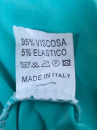 Canotta top CWK acquamarina made in Italy tg M