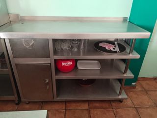 Mostrador acero inoxidable 150x110