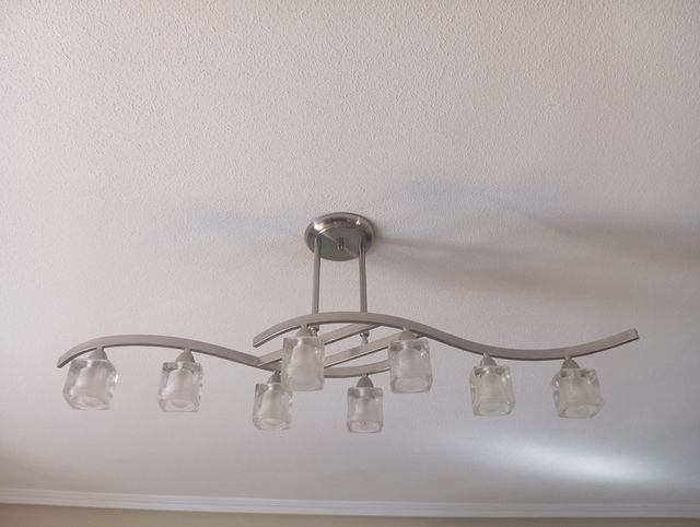 Lámpara techo 8 luces leds - Moderna .