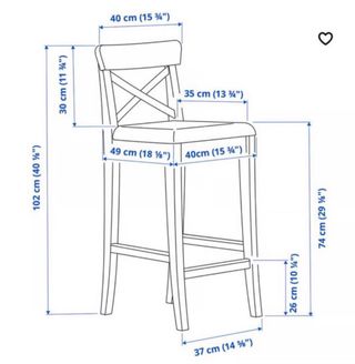 vendos dos Taburetes Ingolf Ikea blanco