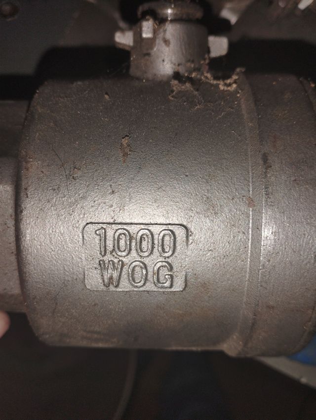 Válvula de paso 1000 WOG