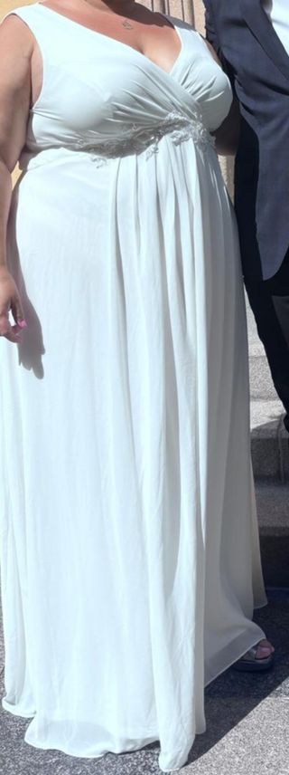 Vestido novia blanco talla 4 XL en España la 56