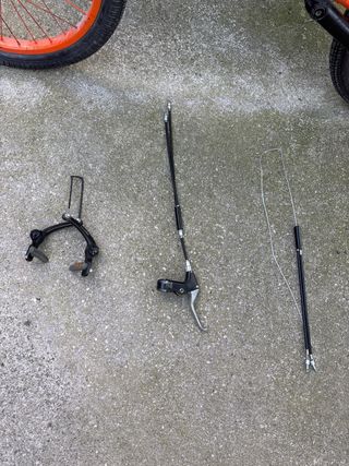 BMX naranja + Freno de rotor