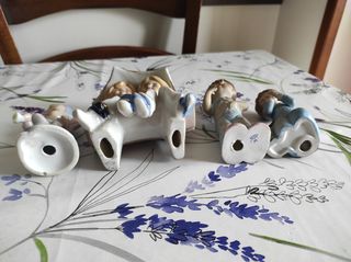 Statuette Ceramica Bambini - 4 Pezzi