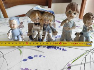 Statuette Ceramica Bambini - 4 Pezzi