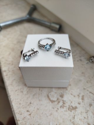 Set Gioielli Ag 925: Anello & Orecchini