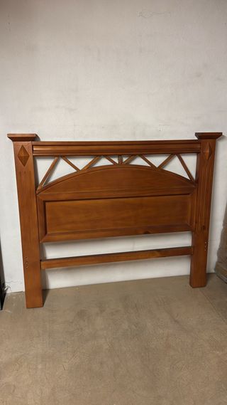 Cabecero cama madera maciza