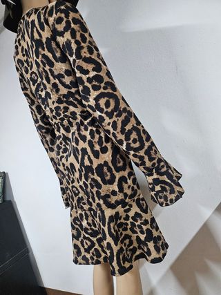Vestido leopardo talla M
