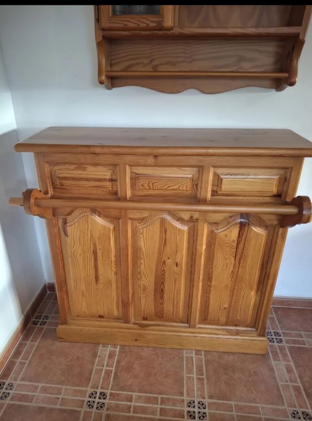 Barra bar madera maciza