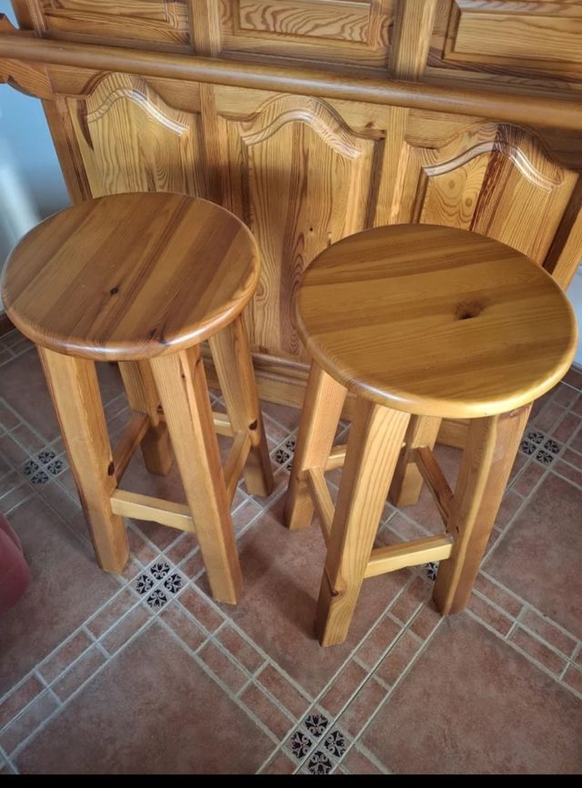 Barra bar madera maciza