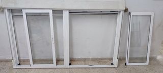 Cierre corredero aluminio 205x140 cristal climalit