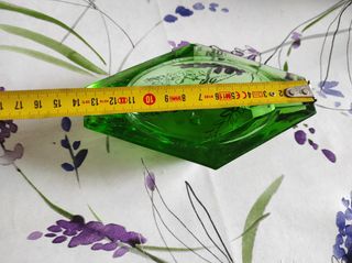 Posacenere in vetro verde