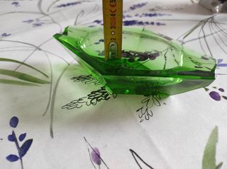 Posacenere in vetro verde